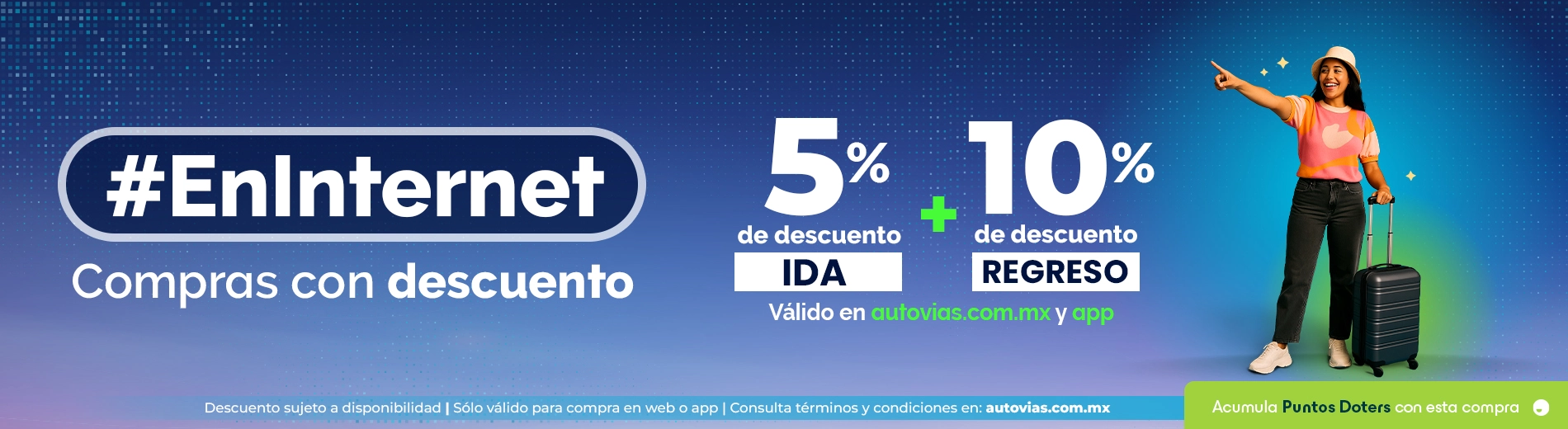 Compra en Internet Descuentos 5+10 con Autovias