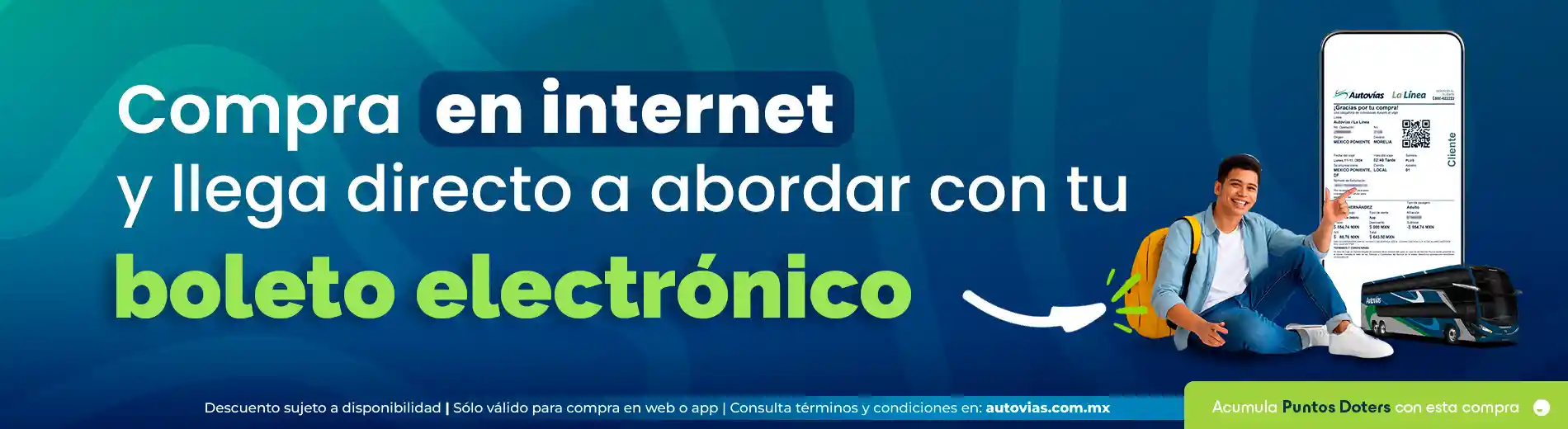 Compra en Internet y obten tu boleto electronico con Autovias
