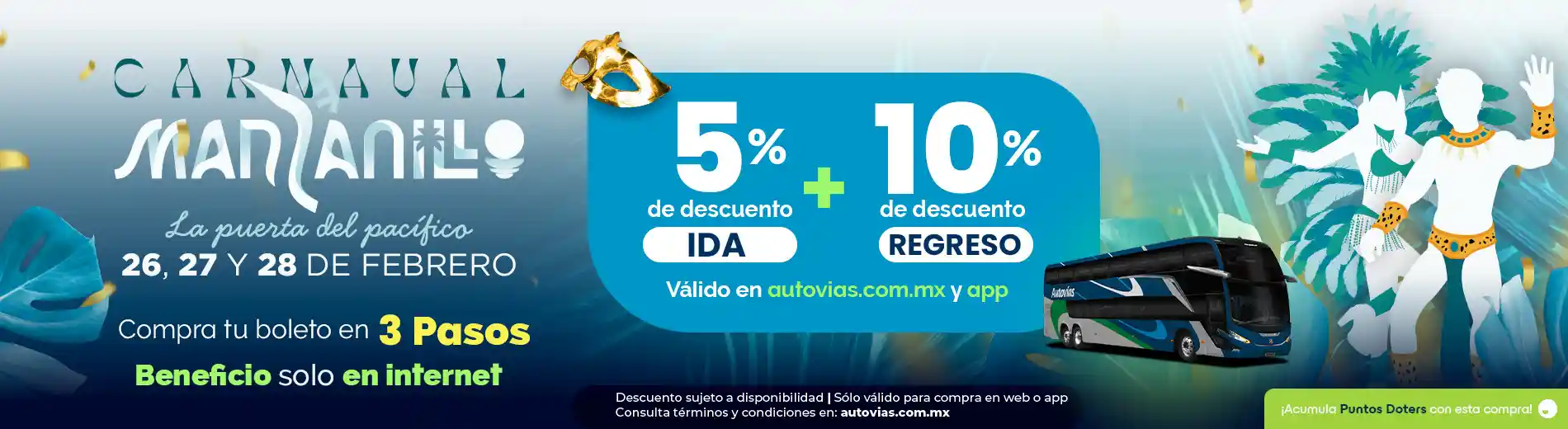 Viaja al Carnaval de Manzanillo con Autovias