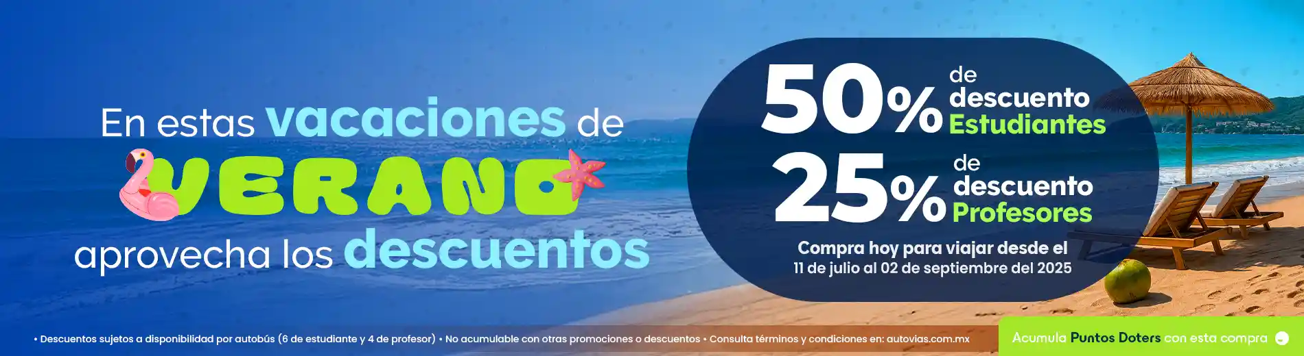 Descuentos de Temporada Estudiantes y Profesores con Autovias