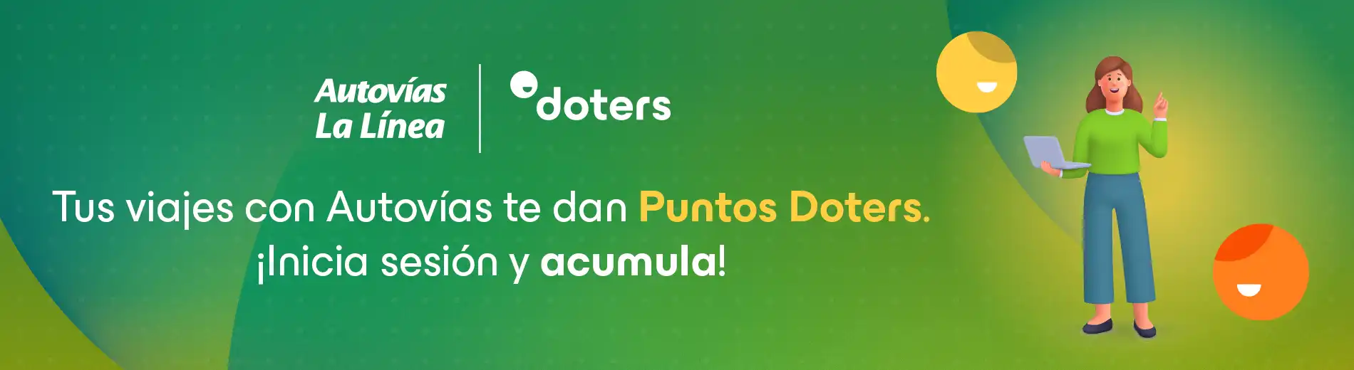 Inicia sesión y acumula Puntos Doters
