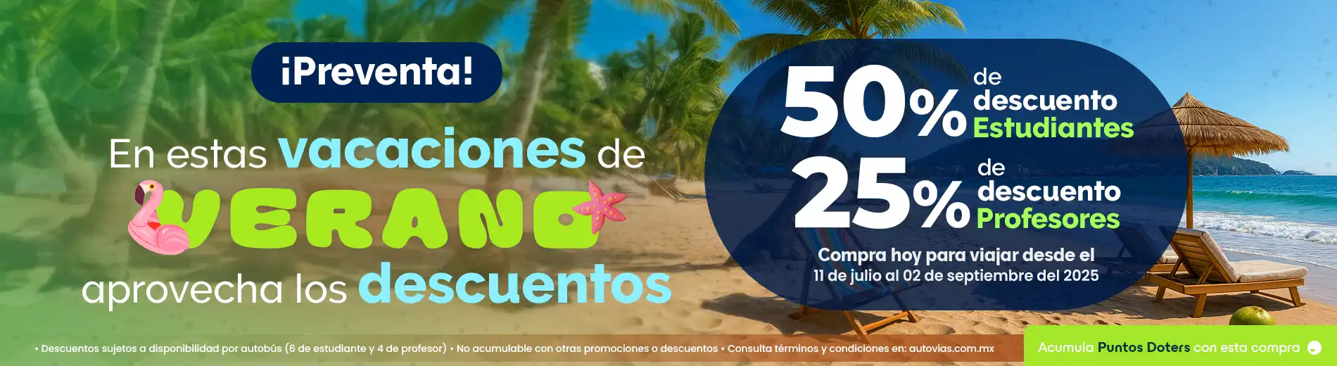 Descuentos de Temporada Estudiantes y Profesores con Autovias