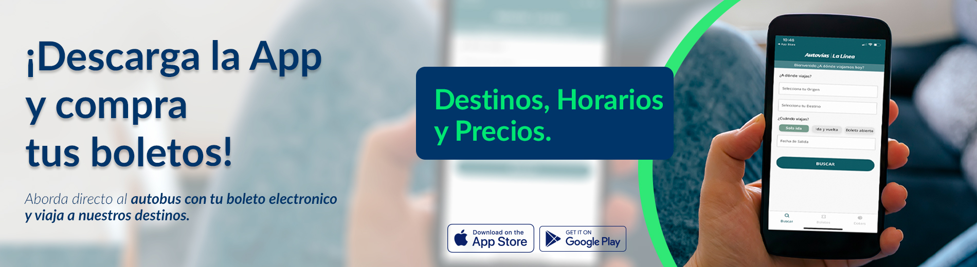 Descarga nuestra nueva App y compra tus boletos de autobús