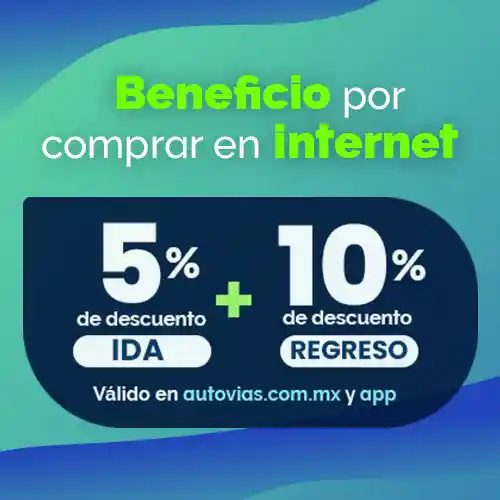 Descuentos ida y regreso 5% más 10%